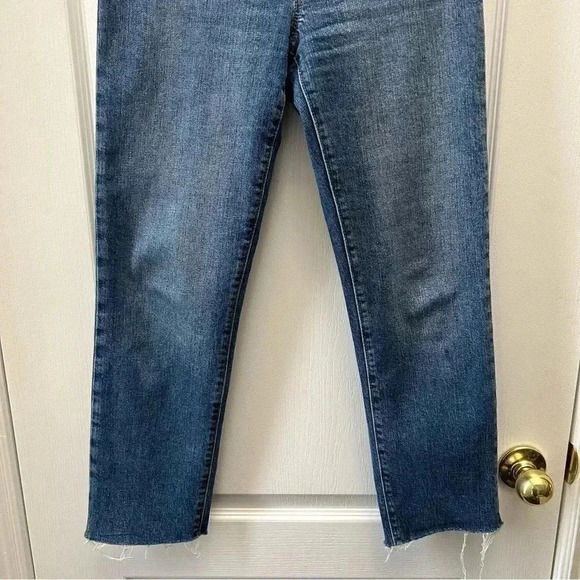 GAP Cheeky Straight Jeans High Rise Mariner Medium Indigo Blue Size  25 - Picture 6 of 15